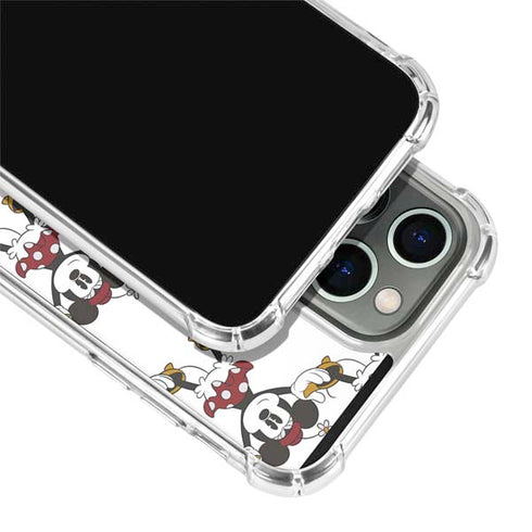 Disney Minnie Mouse Pattern Formation iPhone 14 Pro Clear Case